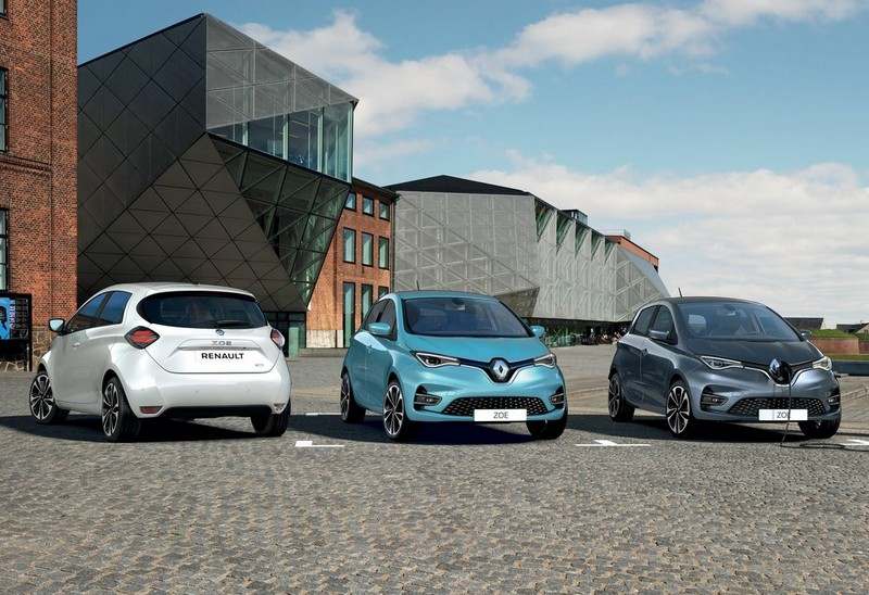 La Renault ZOE 2 sous différentes couleurs