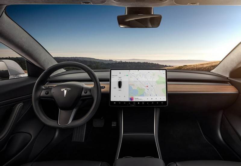 Tableau de bord Tesla model 3