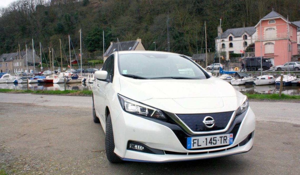 face avant Nissan Leaf e+