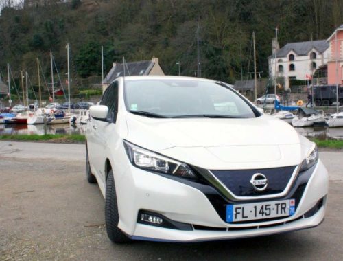 face avant Nissan Leaf e+