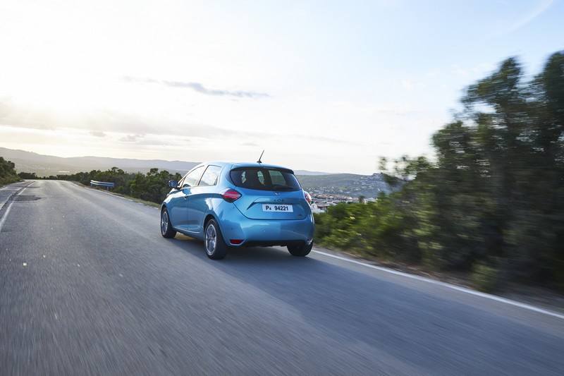 Renault Zoe sur route